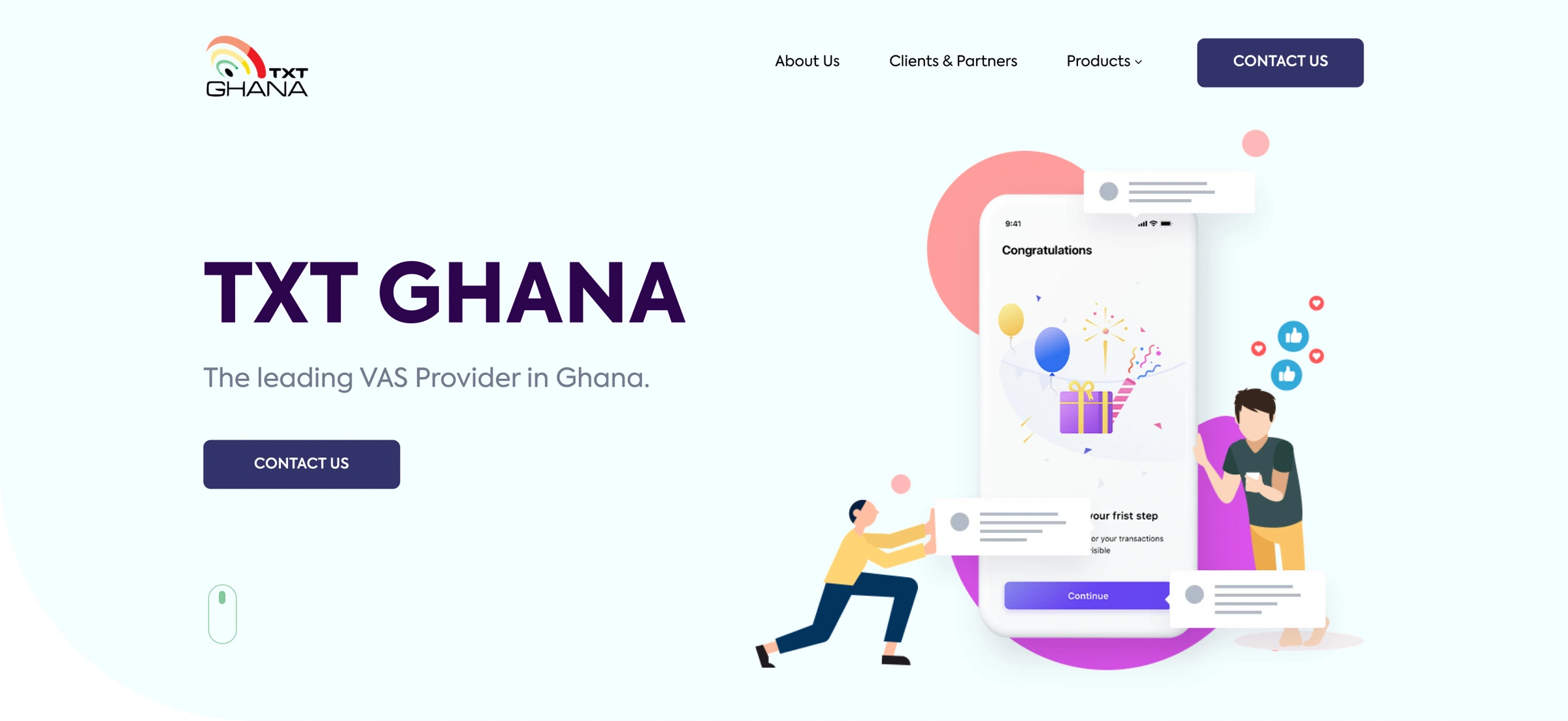TXT Ghana website hero thumbnail