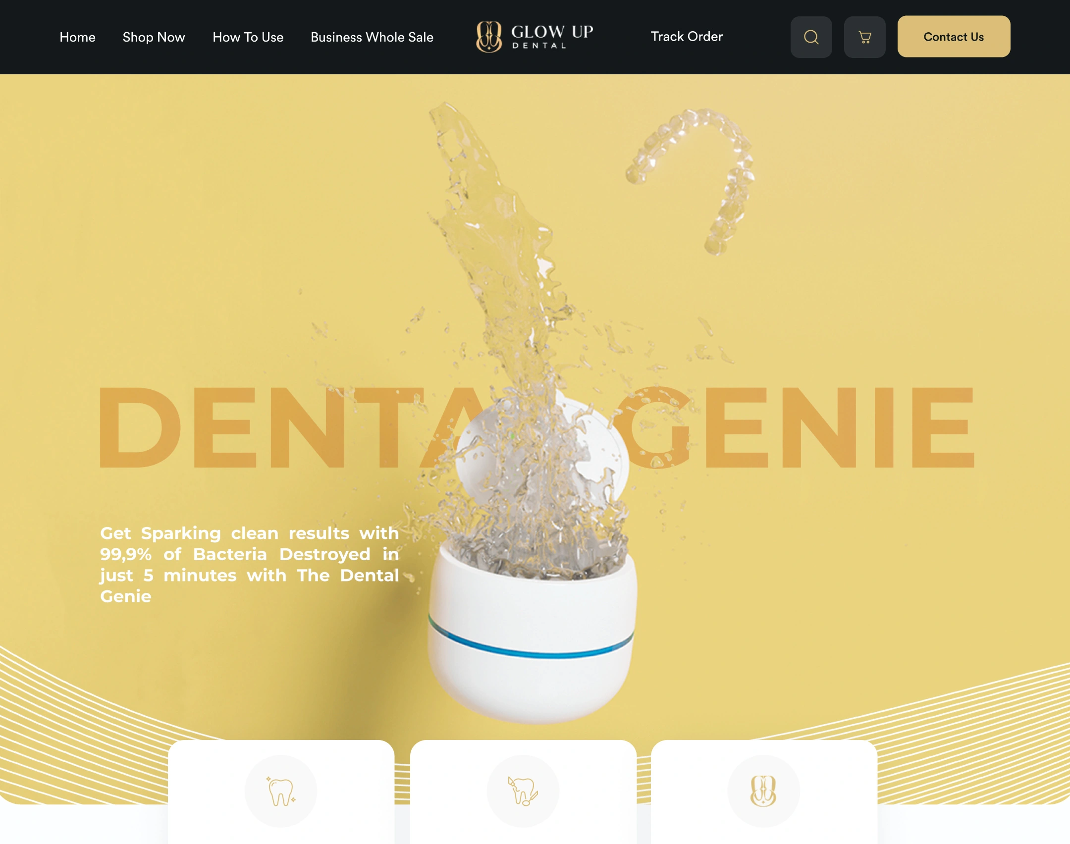 Dental Genie website hero thumbnail