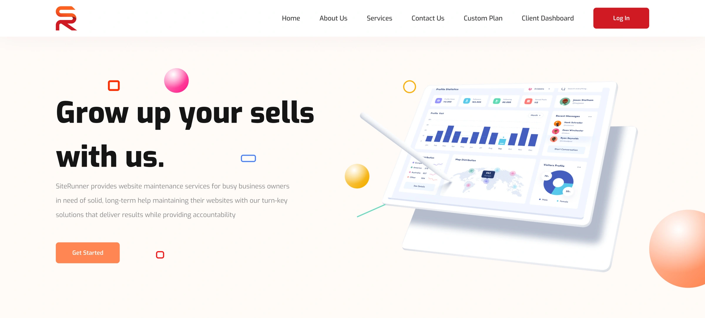 Website Maintenance Platform website hero thumbnail