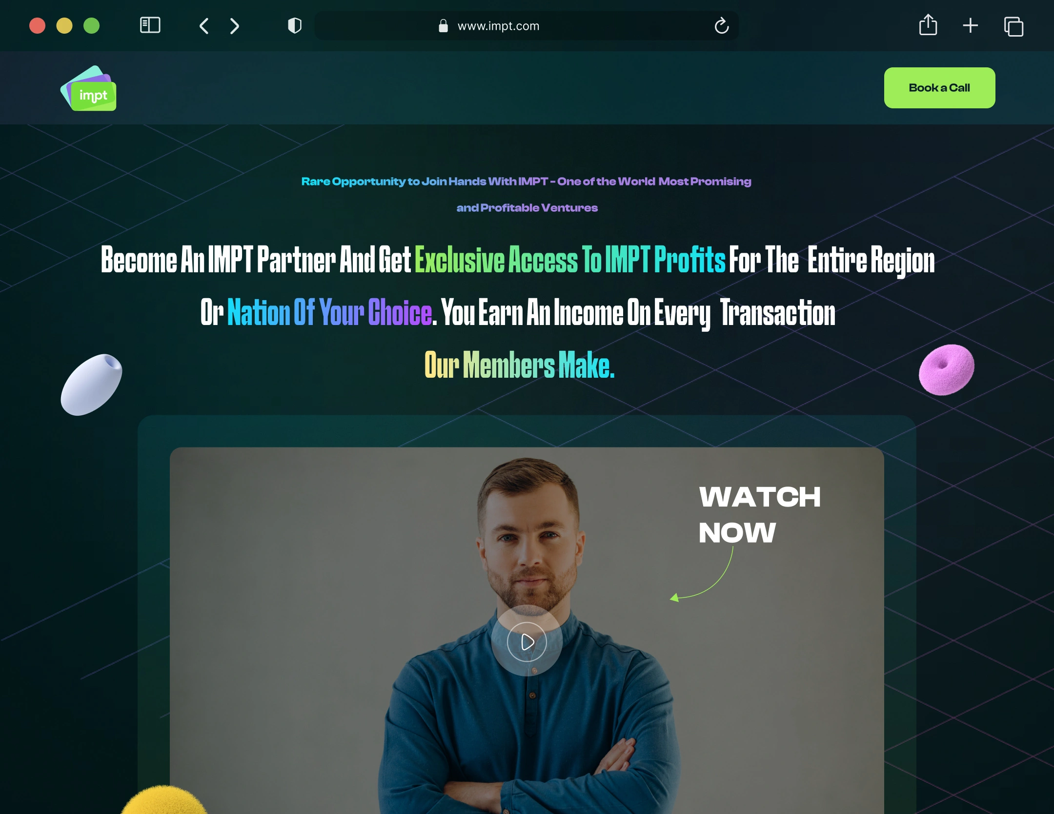 IMPT website hero thumbnail