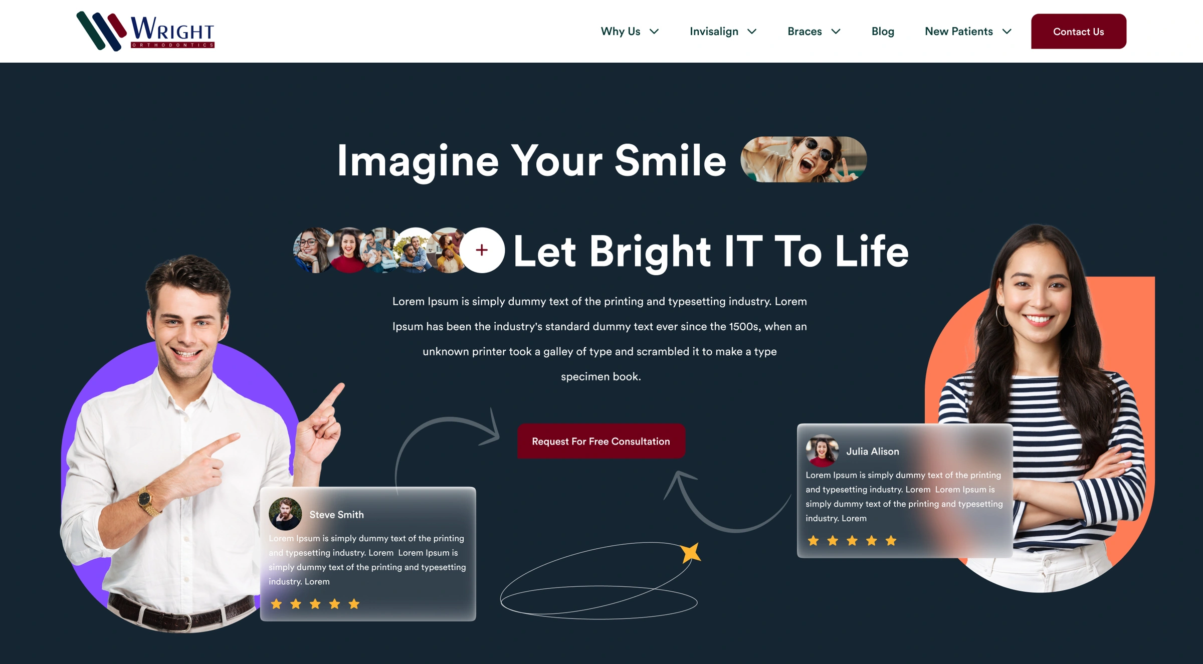 Wright Orthodontics website hero thumbnail