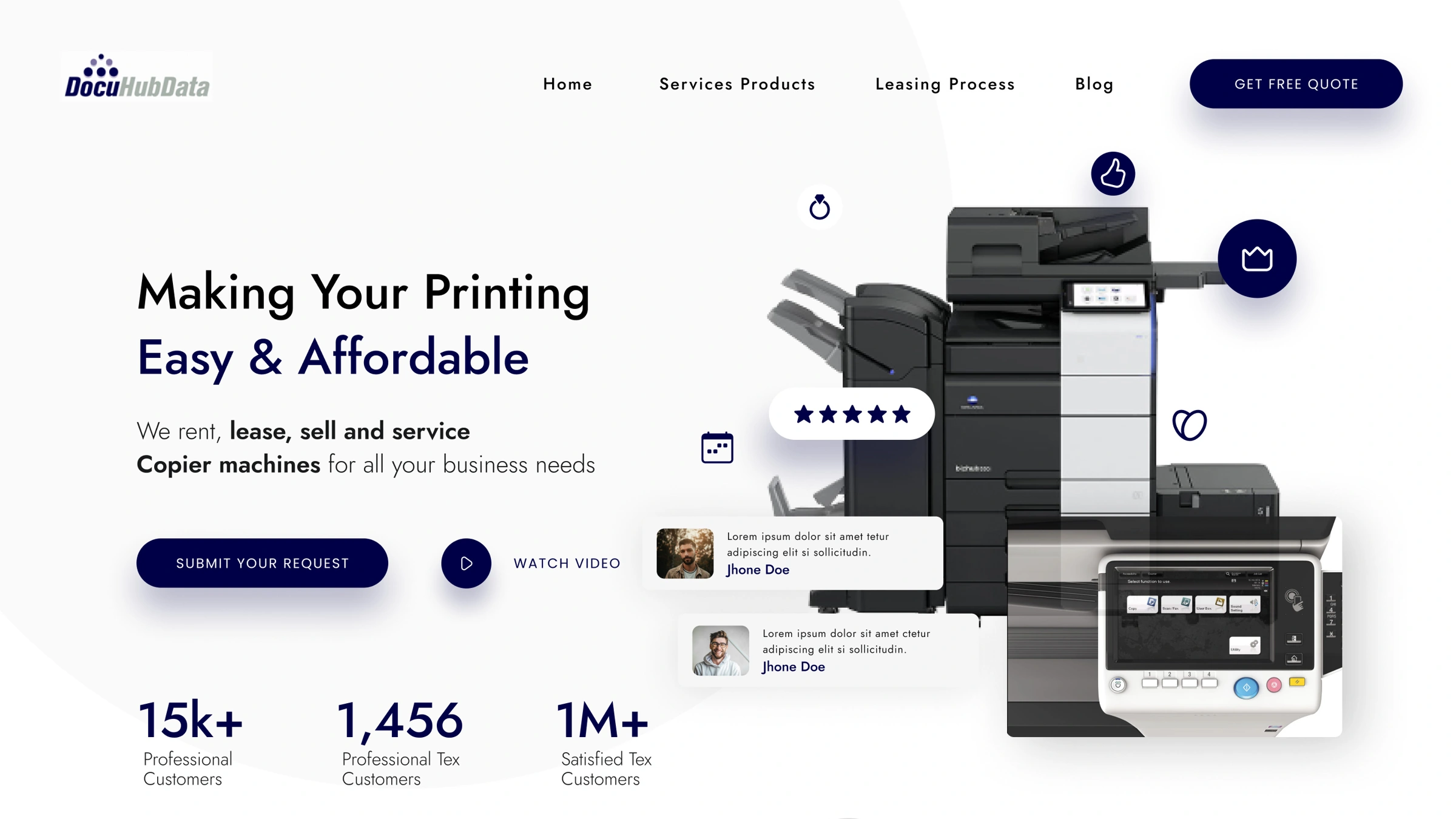 Managed Print Solutions website hero thumbnail